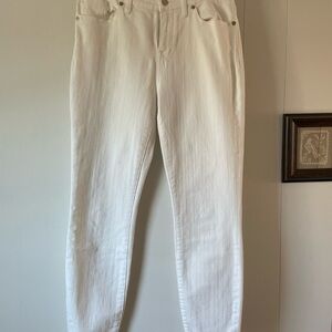 Madewell Women's White High Riser Skinny Jeans